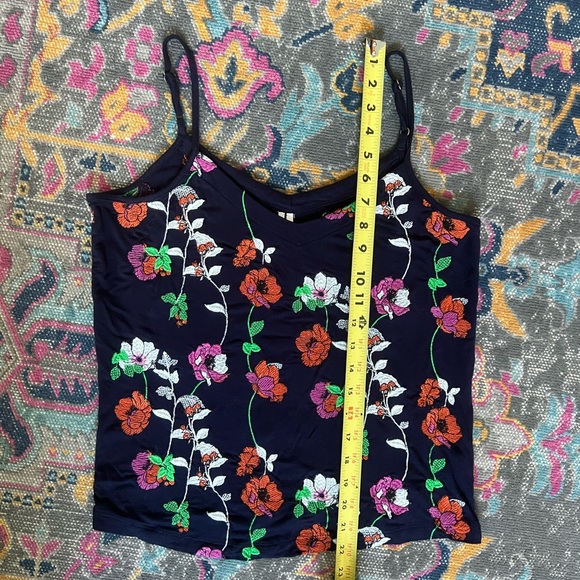 NWOT Anthropologie Kellen Embroidered Floral Tank Top Size Small - Picture 6 of 10